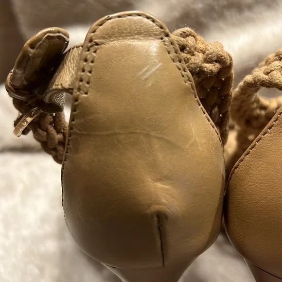 BADGLEY MISCHKA Macrame Designed Heels